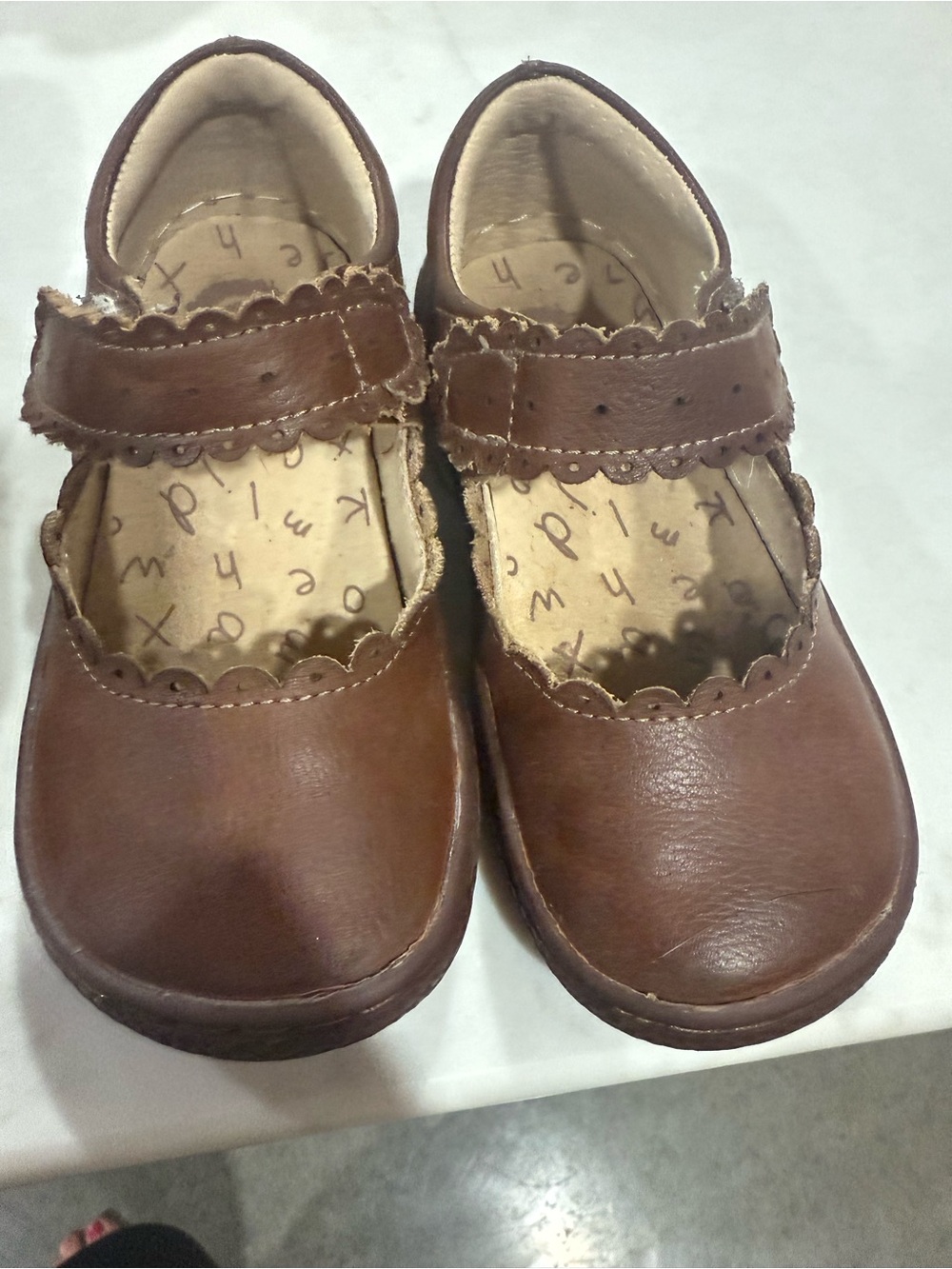 Livie & Luca Brown Leather Mary Jane Shoes